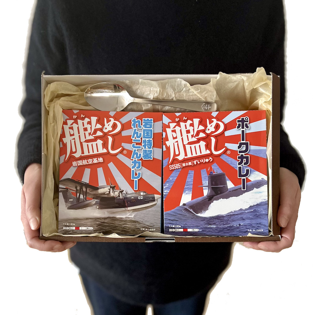 【艦めしギフト スプーン&6食セット】ボックス(短冊熨斗付)