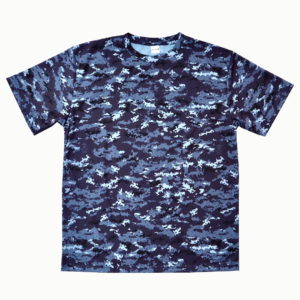Tシャツ】海上自衛隊 デジタル迷彩柄 (ブルー)ドライ素材 | BBマーケット