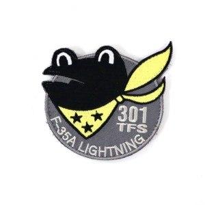 航空自衛隊ワッペン】三沢 第301飛行隊F-35A LIGHTNINGパッチ 両面 ...