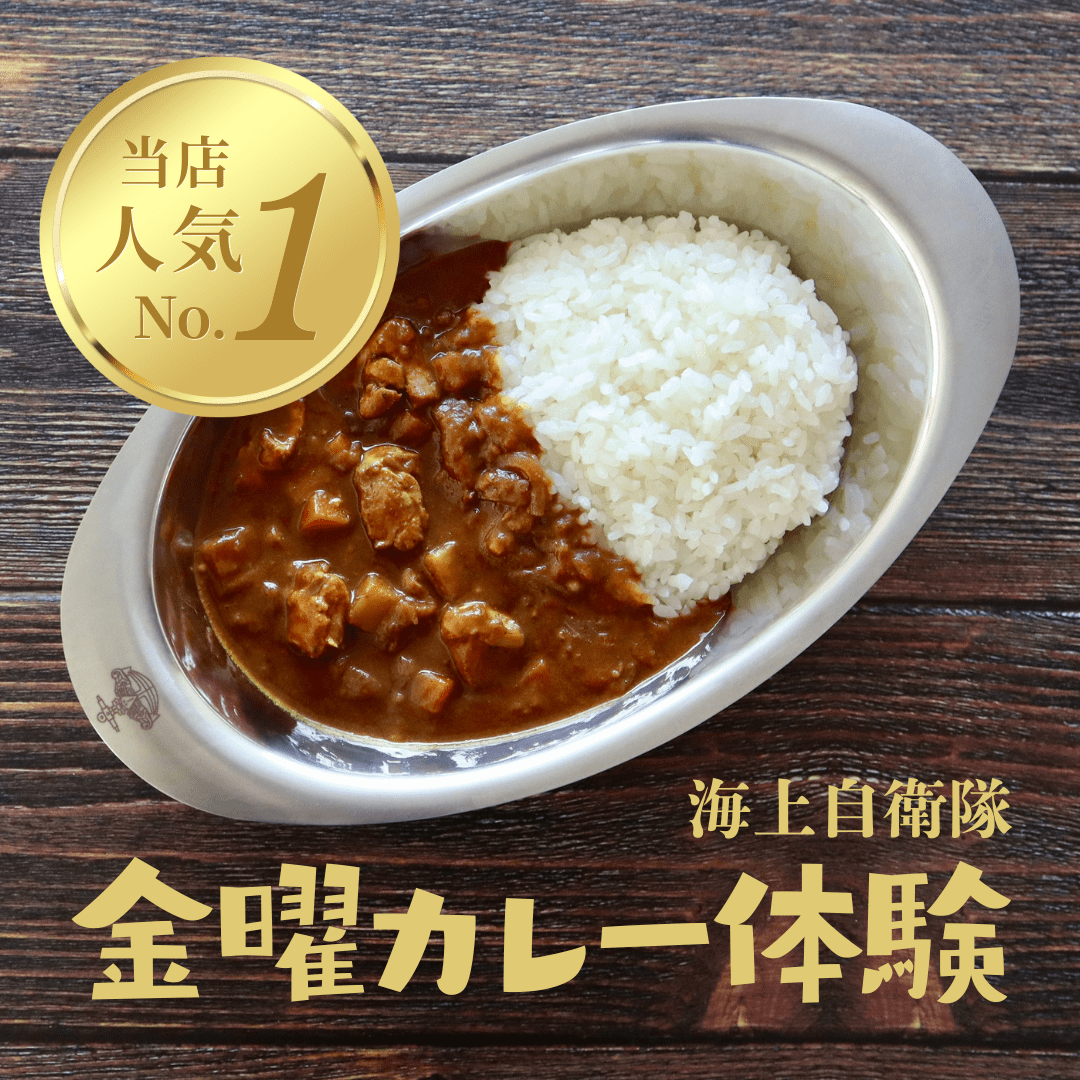 【艦めし】自衛隊カレー体験セット｜カレー４種類・ステンレスカレー皿・カレースプーン