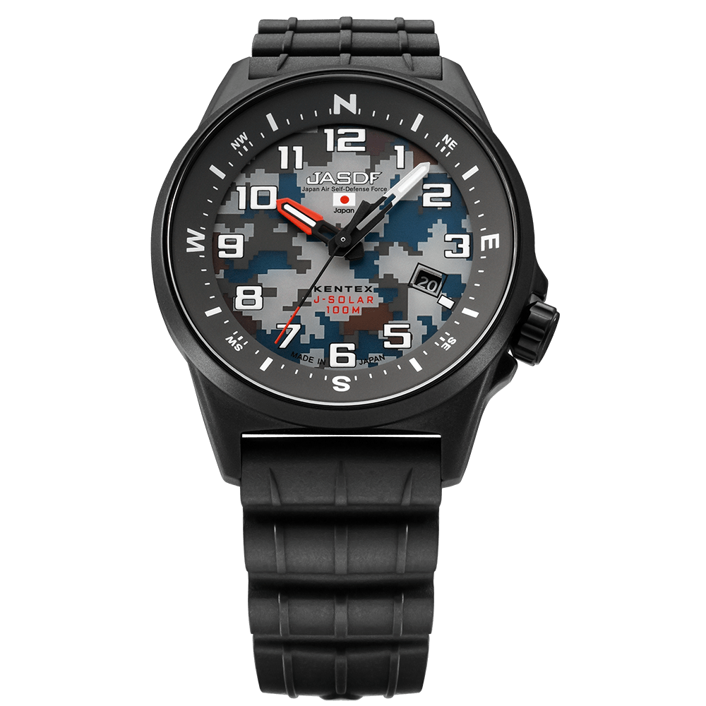 【KENTEX】腕時計 JSDFコンバットソーラー 航空自衛隊迷彩モデル S715M-17｜ミリタリー／ソーラー式／防衛省共済組合登録商品