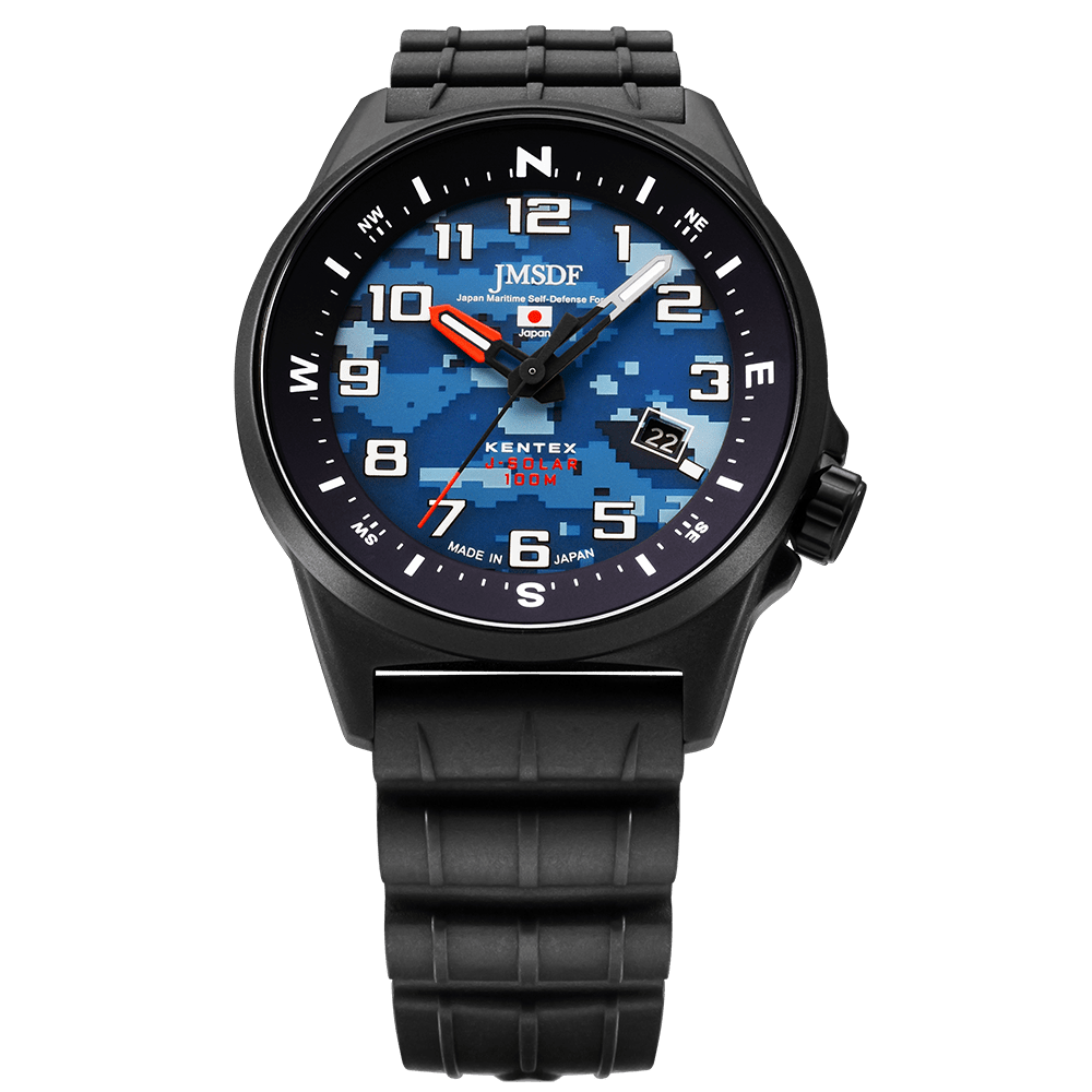 【KENTEX】腕時計 JSDFコンバットソーラー 海上自衛隊迷彩モデル S715M-18｜ミリタリー／ソーラー式／防衛省共済組合登録商品