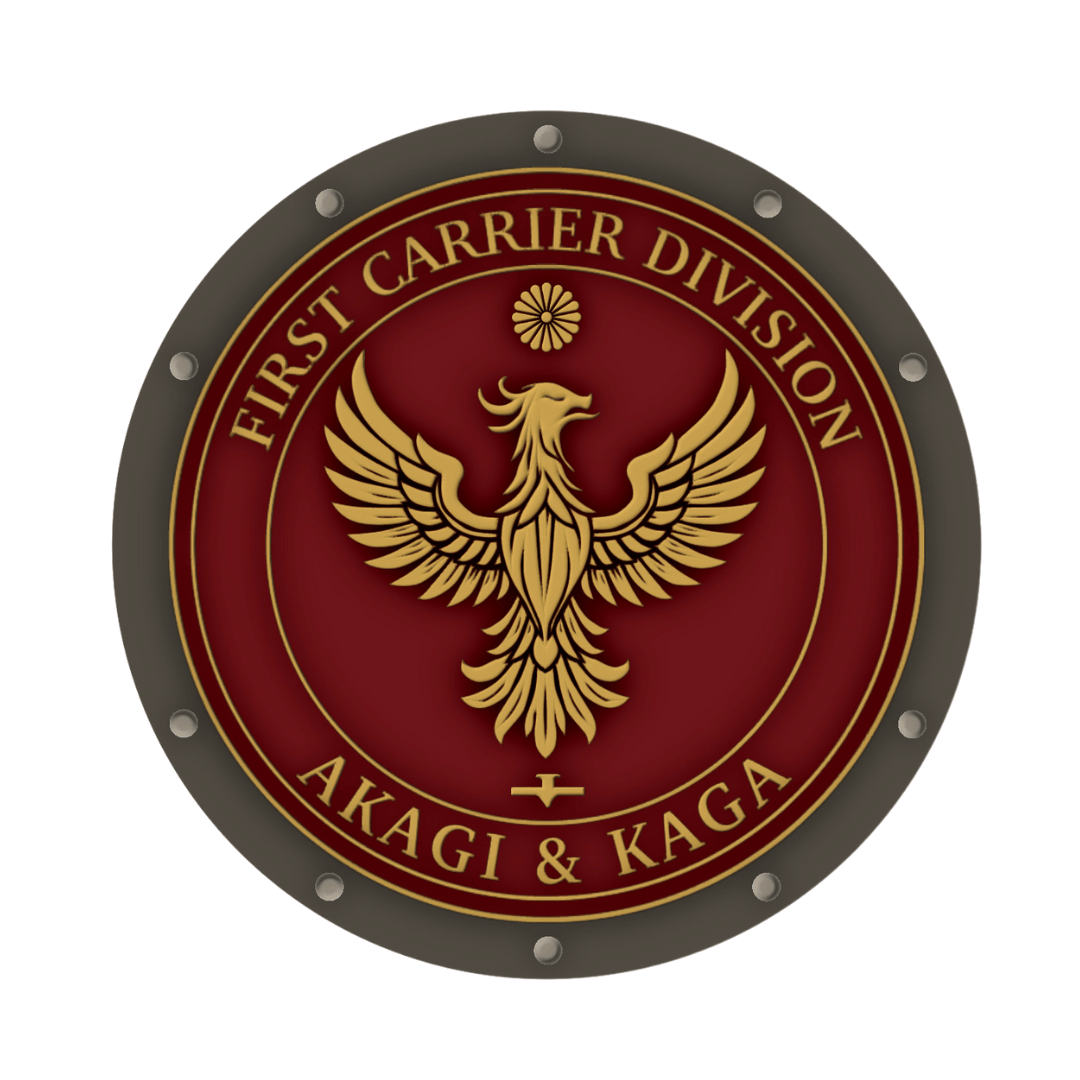 【57mmスタンドピン缶バッジ】第一航空戦隊モデル｜一航戦デザイン｜自立展示＆2WAY仕様｜工廠記録シリーズ
