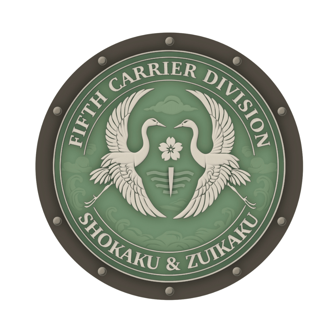 【57mmスタンドピン缶バッジ】第五航空戦隊モデル｜五航戦デザイン｜自立展示＆2WAY仕様｜工廠記録シリーズ